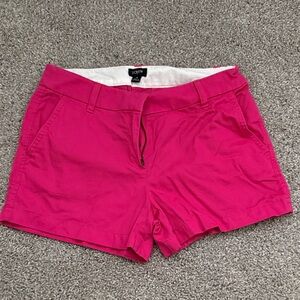 J. Crew Hot Pink Cotton Chino Shorts